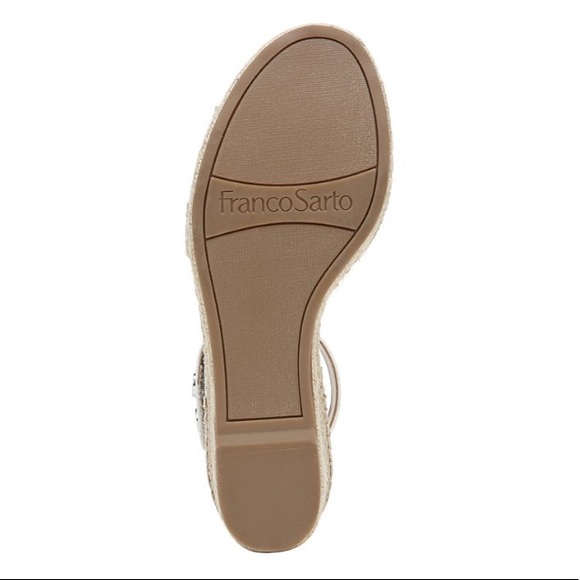 Franco Sarto Carlotta Espadrille Wedge Sandal Croc Embossed  NIB Franco Sarto Carlotta Espadrille Wedge Sandal